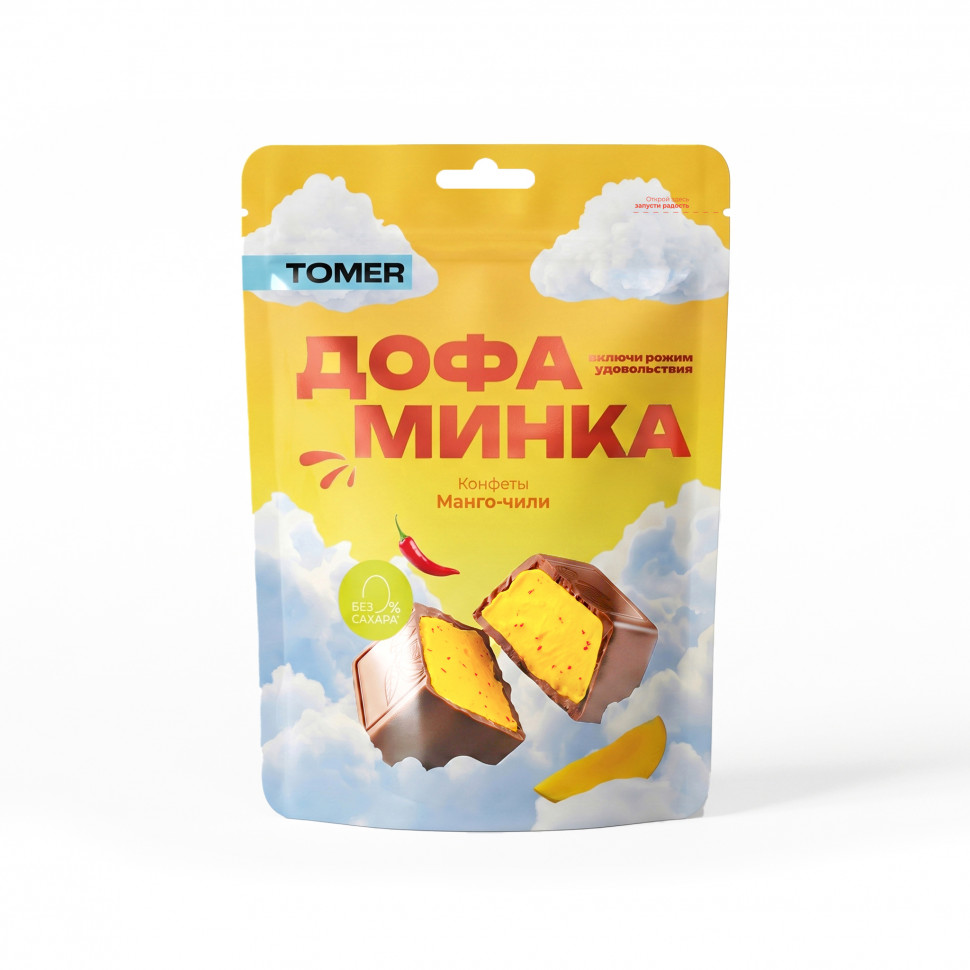  Фабрика Томер   Дофаминка Конфеты Манго-Чили, 125г  в Новороссийске