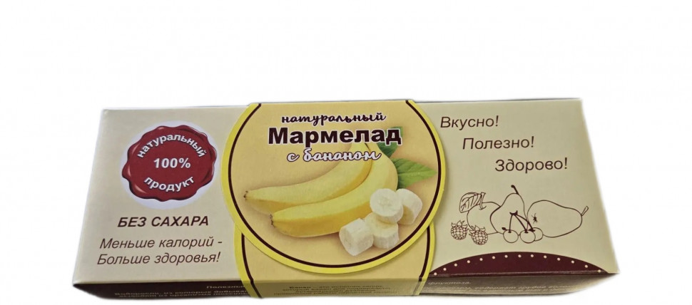  Мармелад натуральный "Банан" 140г  в Новороссийске